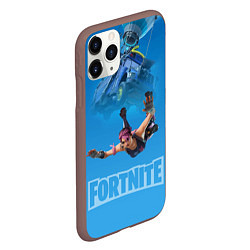 Чехол iPhone 11 Pro матовый Fortnite Vintage Ramirez Персонаж десантирование и, цвет: 3D-коричневый — фото 2