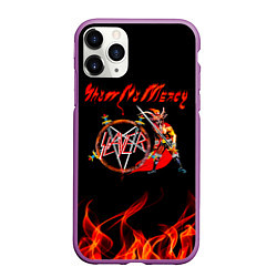 Чехол iPhone 11 Pro матовый Show No Mercy - Slayer, цвет: 3D-фиолетовый