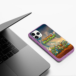 Чехол iPhone 11 Pro матовый My singing monsters САХАСЕМЬЯ, цвет: 3D-фиолетовый — фото 2