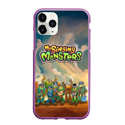 Чехол iPhone 11 Pro матовый My singing monsters САХАСЕМЬЯ, цвет: 3D-фиолетовый