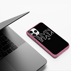 Чехол iPhone 11 Pro матовый Eleven Reverse, цвет: 3D-малиновый — фото 2