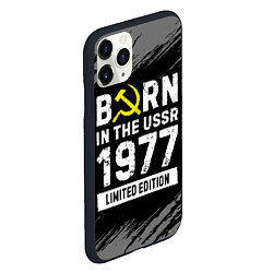 Чехол iPhone 11 Pro матовый Born In The USSR 1977 year Limited Edition, цвет: 3D-черный — фото 2