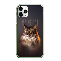 Чехол iPhone 11 Pro матовый Maine cat