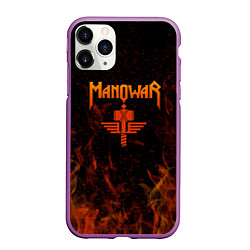 Чехол iPhone 11 Pro матовый Manowar ПЛАМЯ