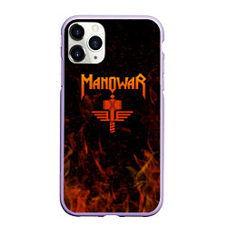 Чехол iPhone 11 Pro матовый Manowar ПЛАМЯ