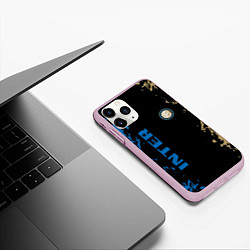 Чехол iPhone 11 Pro матовый Интер inter, цвет: 3D-розовый — фото 2