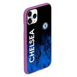 Чехол iPhone 11 Pro матовый Chelsea пламя, цвет: 3D-фиолетовый — фото 2