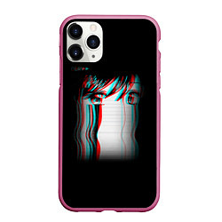 Чехол iPhone 11 Pro матовый Sad Neon Girl