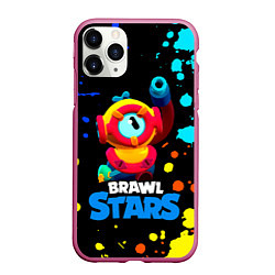 Чехол iPhone 11 Pro матовый Отис Otis Brawl Stars, цвет: 3D-малиновый