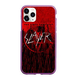 Чехол iPhone 11 Pro матовый The Vinyl Conflict - Slayer, цвет: 3D-фиолетовый