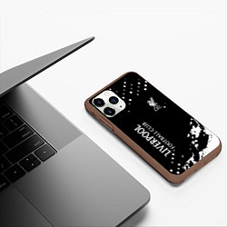Чехол iPhone 11 Pro матовый Ливерпуль фс, цвет: 3D-коричневый — фото 2