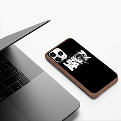 Чехол iPhone 11 Pro матовый Linkin Park логотип с фото, цвет: 3D-коричневый — фото 2