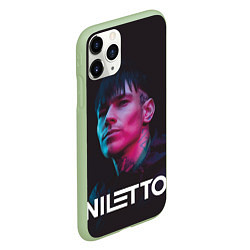 Чехол iPhone 11 Pro матовый Нилетто - портрет, цвет: 3D-салатовый — фото 2