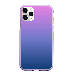 Чехол iPhone 11 Pro матовый PINK-BLUE GRADIENT ГРАДИЕНТ