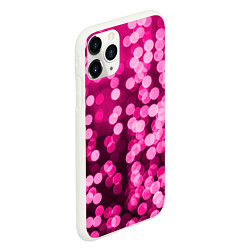 Чехол iPhone 11 Pro матовый Розовые блестки, цвет: 3D-белый — фото 2