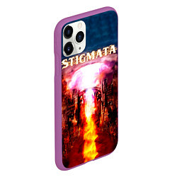 Чехол iPhone 11 Pro матовый Stigmata альбом, цвет: 3D-фиолетовый — фото 2