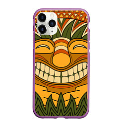 Чехол iPhone 11 Pro матовый Polynesian tiki LUCKY