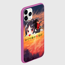 Чехол iPhone 11 Pro матовый Синомия - Love is war Госпожа Кагуя, цвет: 3D-фиолетовый — фото 2