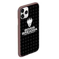 Чехол iPhone 11 Pro матовый Boris Brejcha High-Tech Minimal, цвет: 3D-коричневый — фото 2