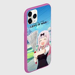 Чехол iPhone 11 Pro матовый Love is war, цвет: 3D-фиолетовый — фото 2