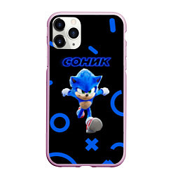 Чехол iPhone 11 Pro матовый Sonic фигуры