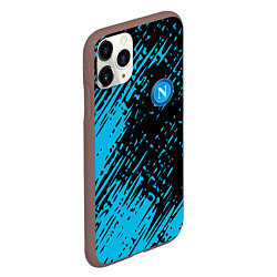 Чехол iPhone 11 Pro матовый Napoli голубая textura, цвет: 3D-коричневый — фото 2