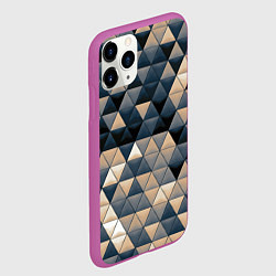 Чехол iPhone 11 Pro матовый Кибернетическая стена, цвет: 3D-фиолетовый — фото 2