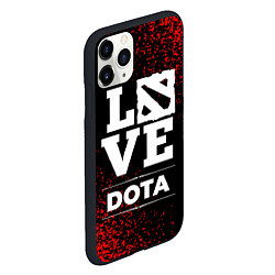 Чехол iPhone 11 Pro матовый Dota Love Классика, цвет: 3D-черный — фото 2