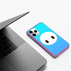 Чехол iPhone 11 Pro матовый Fall Guy blue, цвет: 3D-фиолетовый — фото 2