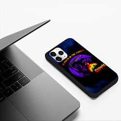 Чехол iPhone 11 Pro матовый A Death In The Family - Sum 41, цвет: 3D-черный — фото 2