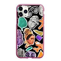 Чехол iPhone 11 Pro матовый Underground pattern Fashion trend