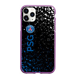 Чехол iPhone 11 Pro матовый Psg брызги красок