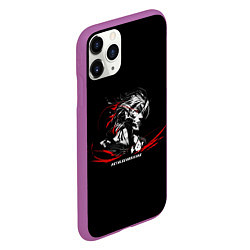 Чехол iPhone 11 Pro матовый METAL GEAR RISING: REVENGEANCE, цвет: 3D-фиолетовый — фото 2