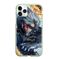 Чехол iPhone 11 Pro матовый Metal Gear Rising: Revengeance, цвет: 3D-салатовый