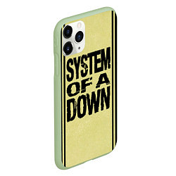 Чехол iPhone 11 Pro матовый System of a Down: 5 Album Bundle, цвет: 3D-салатовый — фото 2