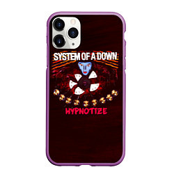 Чехол iPhone 11 Pro матовый Hypnotize - System of a Down, цвет: 3D-фиолетовый