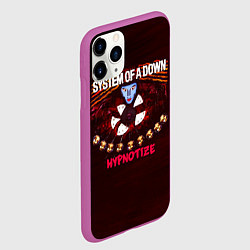 Чехол iPhone 11 Pro матовый Hypnotize - System of a Down, цвет: 3D-фиолетовый — фото 2