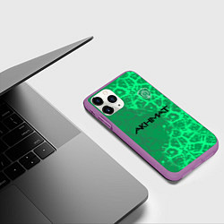 Чехол iPhone 11 Pro матовый Фанат ФК Ахмат, цвет: 3D-фиолетовый — фото 2