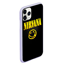 Чехол iPhone 11 Pro матовый NIRVANA соты, цвет: 3D-светло-сиреневый — фото 2