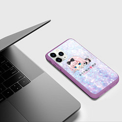 Чехол iPhone 11 Pro матовый В Любви как на войне - Госпожа Кагуя - Синомия, цвет: 3D-фиолетовый — фото 2