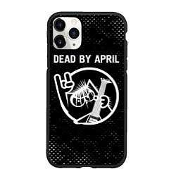 Чехол iPhone 11 Pro матовый Dead by April КОТ Гранж, цвет: 3D-черный