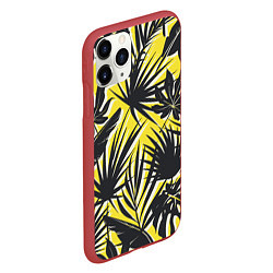 Чехол iPhone 11 Pro матовый Красочная Тропическая Листва, цвет: 3D-красный — фото 2