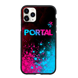 Чехол iPhone 11 Pro матовый Portal Neon Gradient, цвет: 3D-черный