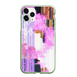 Чехол iPhone 11 Pro матовый Glitch art Fashion trend