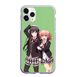 Чехол iPhone 11 Pro матовый Юи и Юкино OreGairu