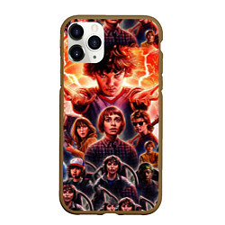 Чехол iPhone 11 Pro матовый Stranger Things Арт