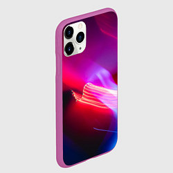 Чехол iPhone 11 Pro матовый Неоновая палитра цветов - Красный, цвет: 3D-фиолетовый — фото 2