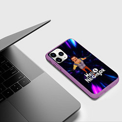 Чехол iPhone 11 Pro матовый Hello Neighbor Привет сосед Бегущий сосед, цвет: 3D-фиолетовый — фото 2