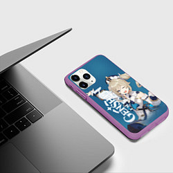 Чехол iPhone 11 Pro матовый Барбара-сияющая звездочка, цвет: 3D-фиолетовый — фото 2