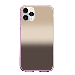 Чехол iPhone 11 Pro матовый Gradient in warm brown tones, цвет: 3D-розовый